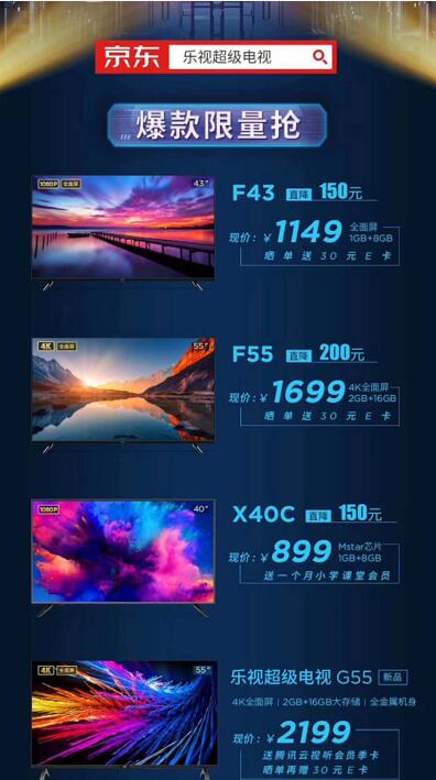 乐视电视这次有点“豪横” 一台55寸电视有望850元“出手”-视听圈
