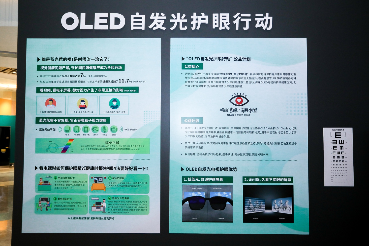 护眼公益项目启动,OLED自发光电视守护青少年眼健康-视听圈