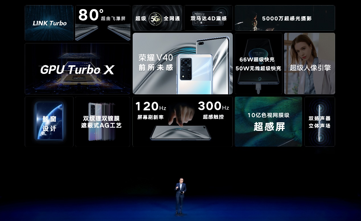荣耀V40正式发布：10 亿色视网膜级超感屏 3599元起-视听圈