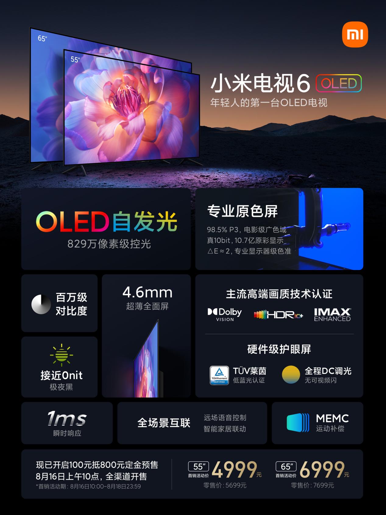 小米OLED电视普及之路:一手产品矩阵化,一手把价格做到“真香”-视听圈