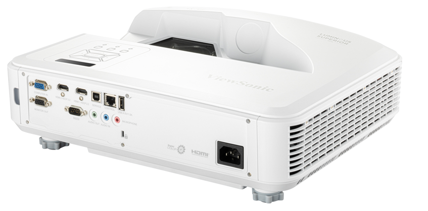 A white projector with many ports

Description automatically generated with low confidence