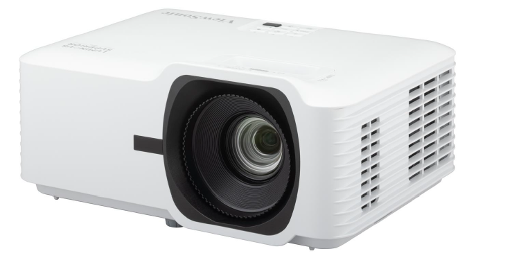 A white projector with a lens Description automatically generated with medium confidence