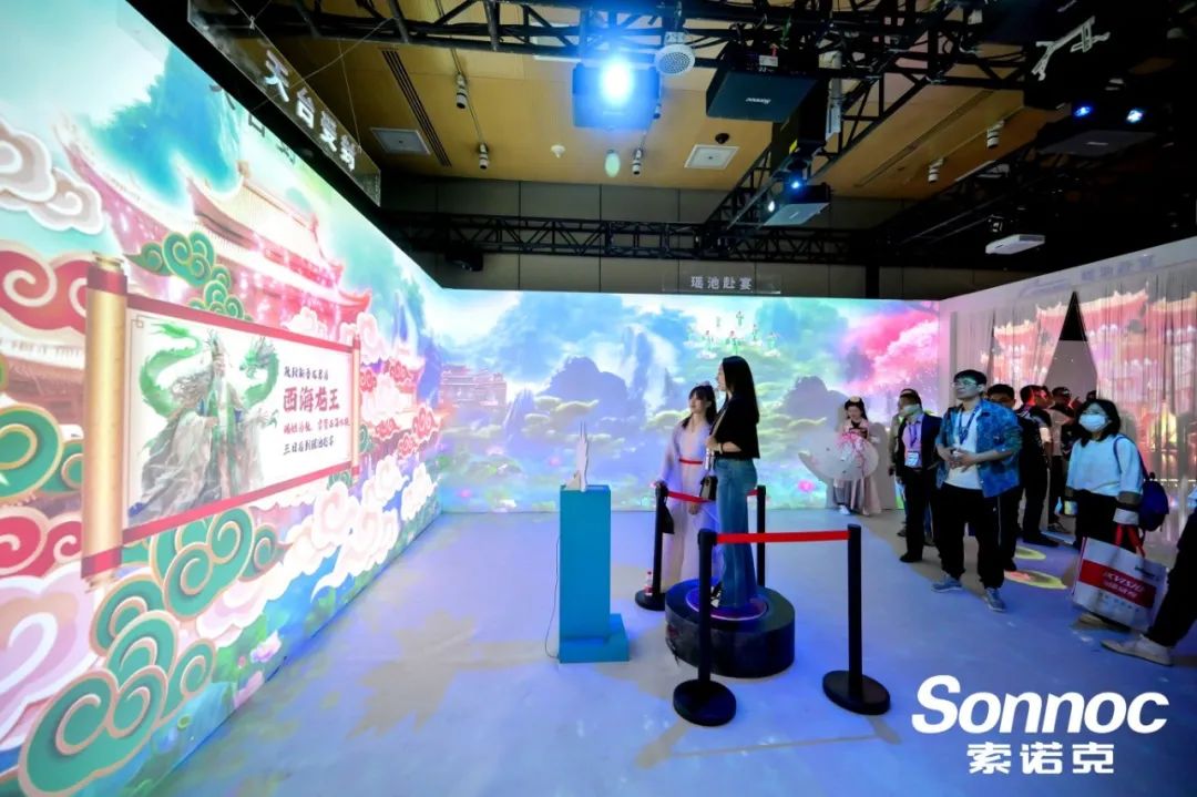 索诺克投影“飞身化龙”展成焦点,InfoComm现场沉浸式体验中华文化新魅力-视听圈