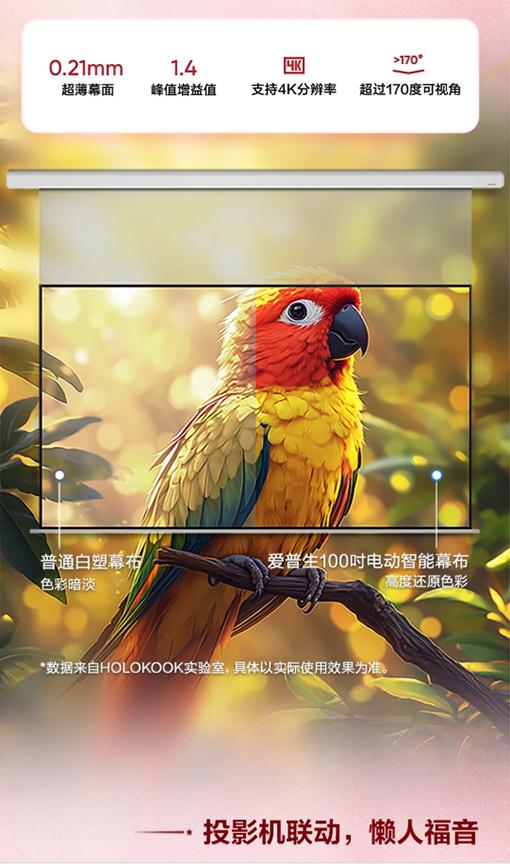 全球投影“一哥”正式“入场”做投影屏幕,百吋1299元!其是一款什么产品?-视听圈