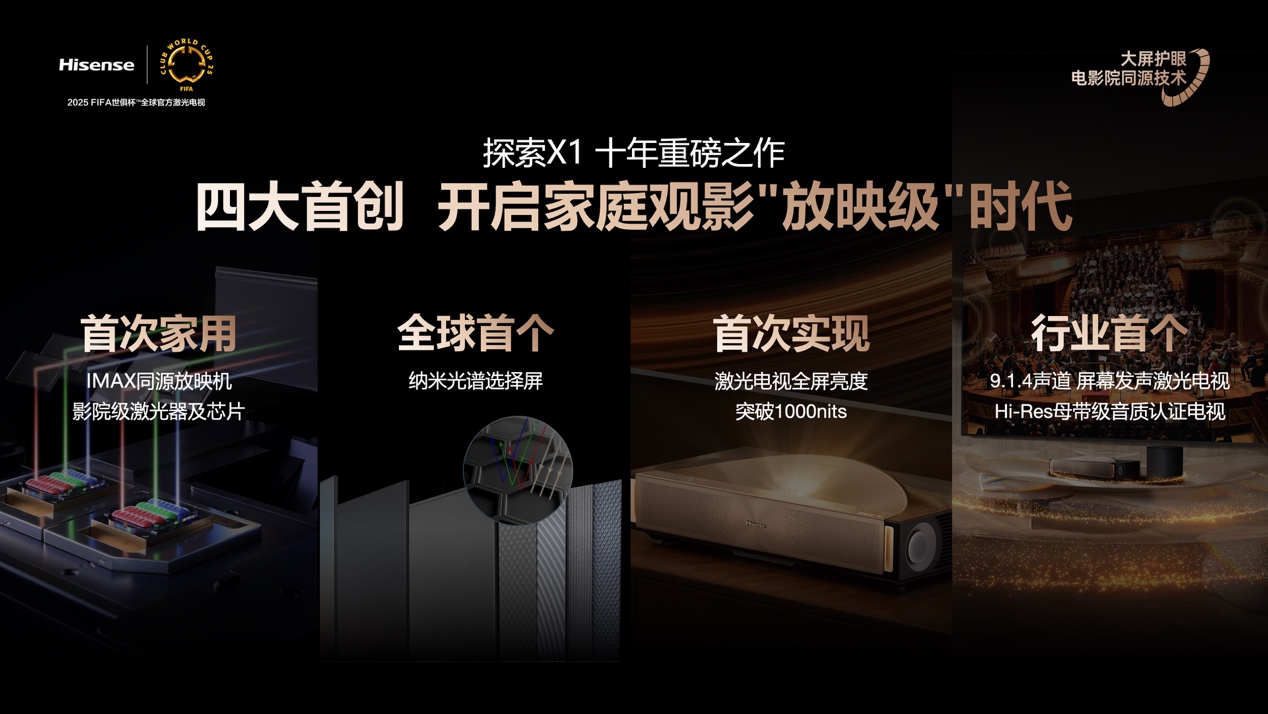 全球首台1000nits激光电视海信探索X1 Ultra正式发布-视听圈