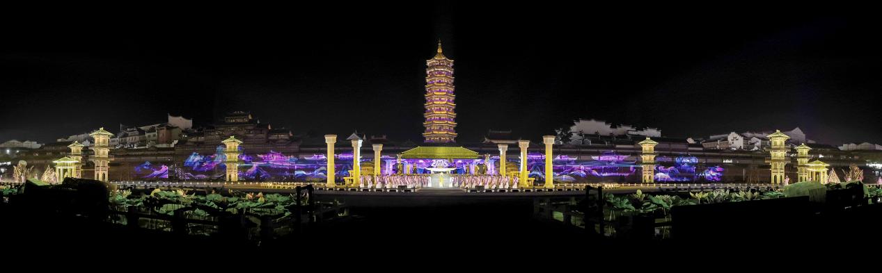 250米城墙投影，光峰工程投影点亮《千秋美人·西施》-视听圈
