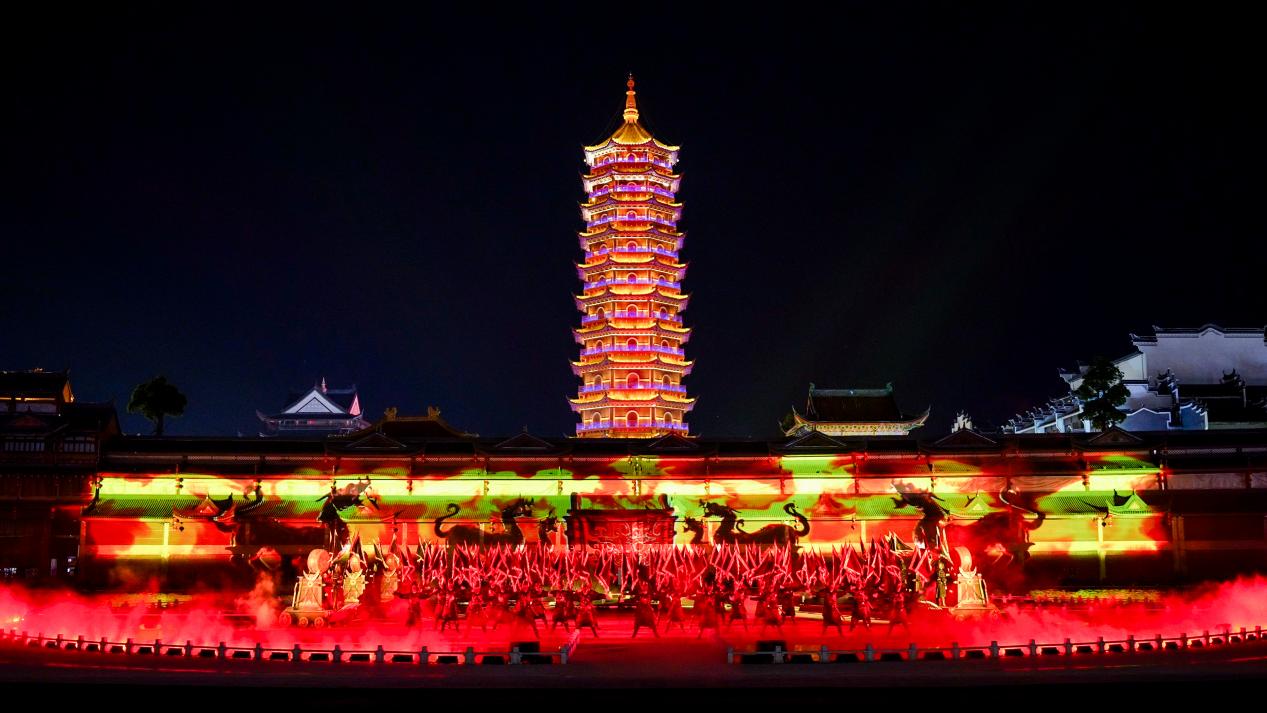 250米城墙投影，光峰工程投影点亮《千秋美人·西施》-视听圈