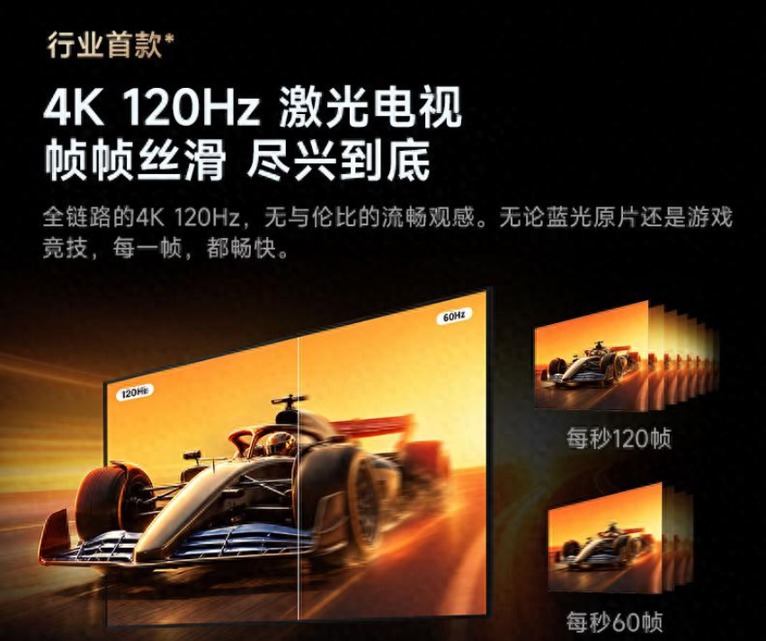 登场!行业首款原生4K120Hz激光电视正式发售:起步价18999元-视听圈